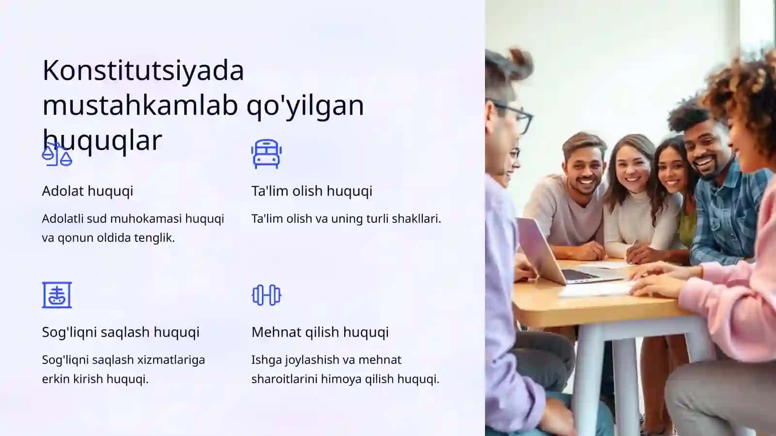 Fuqarolik va siyosiy huquqlar to'g'risidagi xalqaro Pakt va O'zbekiston Respublikasi Konstitutsiyasi 4