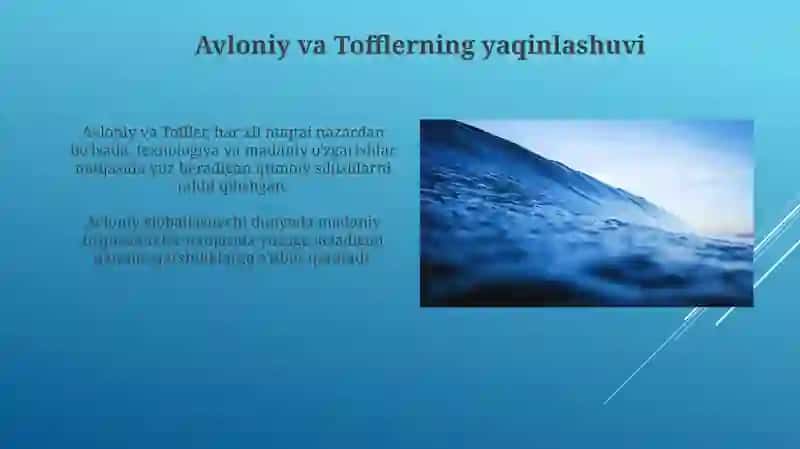 Madaniyat to‘qinlari "E.Tofferning "Uchinch to‘qinlari" 4