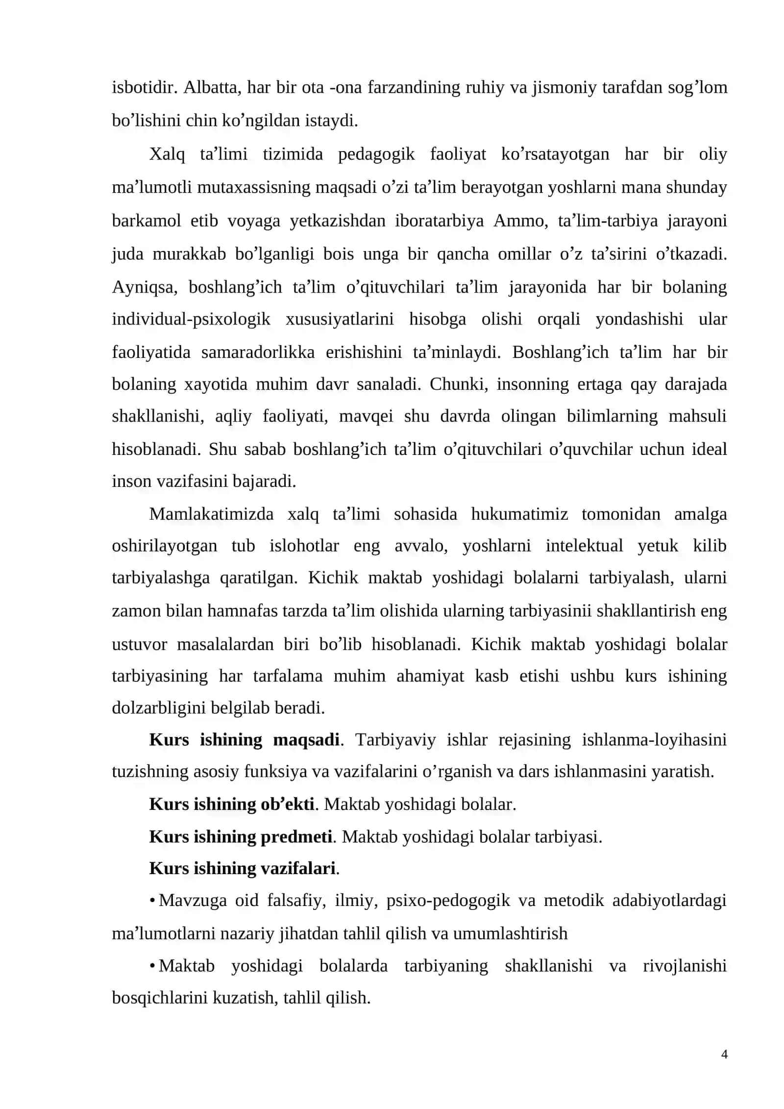TARBIYAVIY ISHLAR REJASINI TUZISH ISHLANMA-LOYIHASI 4