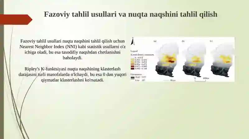 Toponimlarning fazoviy tarqalish xaritasini tuzish va tahlil qilish 4