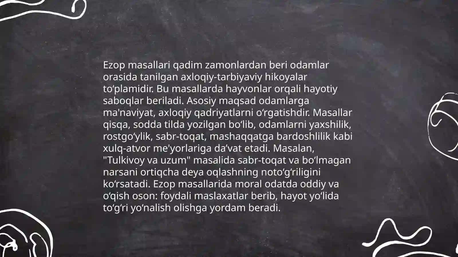 Ezop masallarida didaktika 4