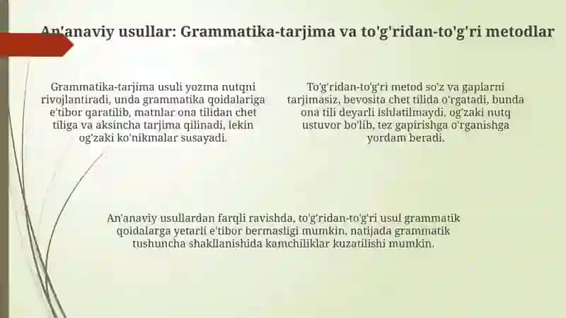 Til o'rganish usullari 4