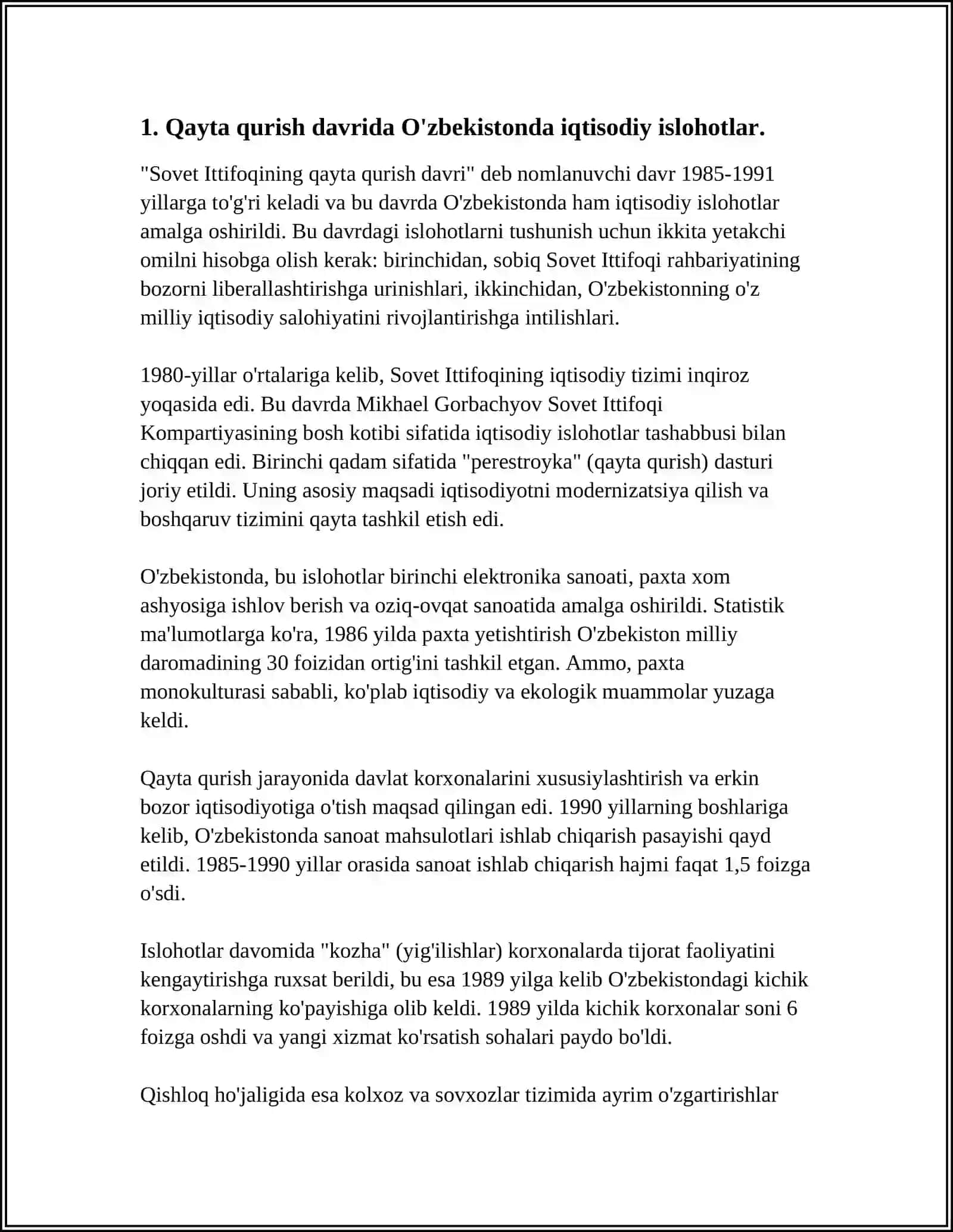 QAYTA QURISH yillarida O'ZBEKISTONDAGI IJTIMOIY-SIYOSIY VAZIYAT 4