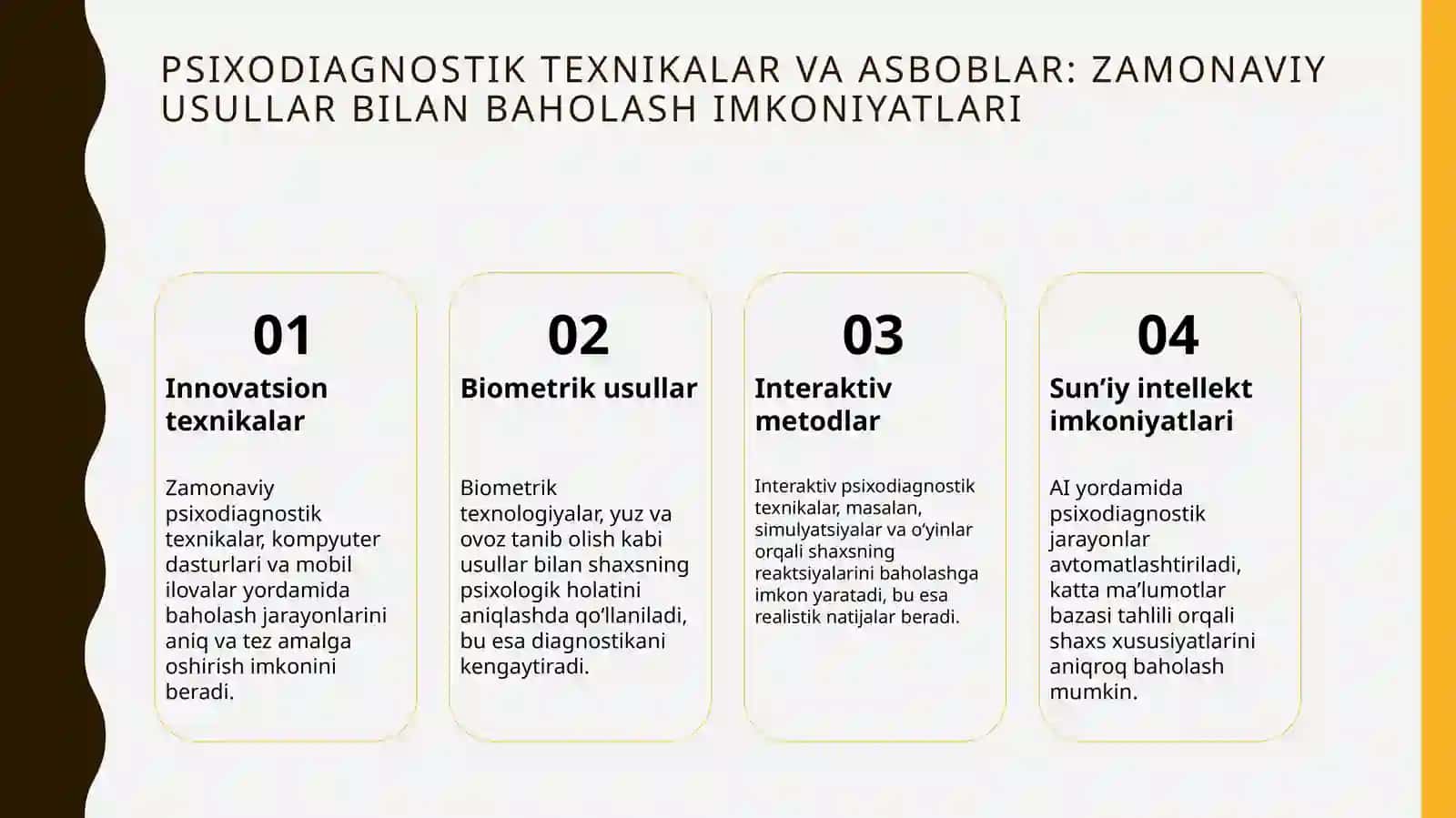 Shaxsni psixodiagnostik baholash 4
