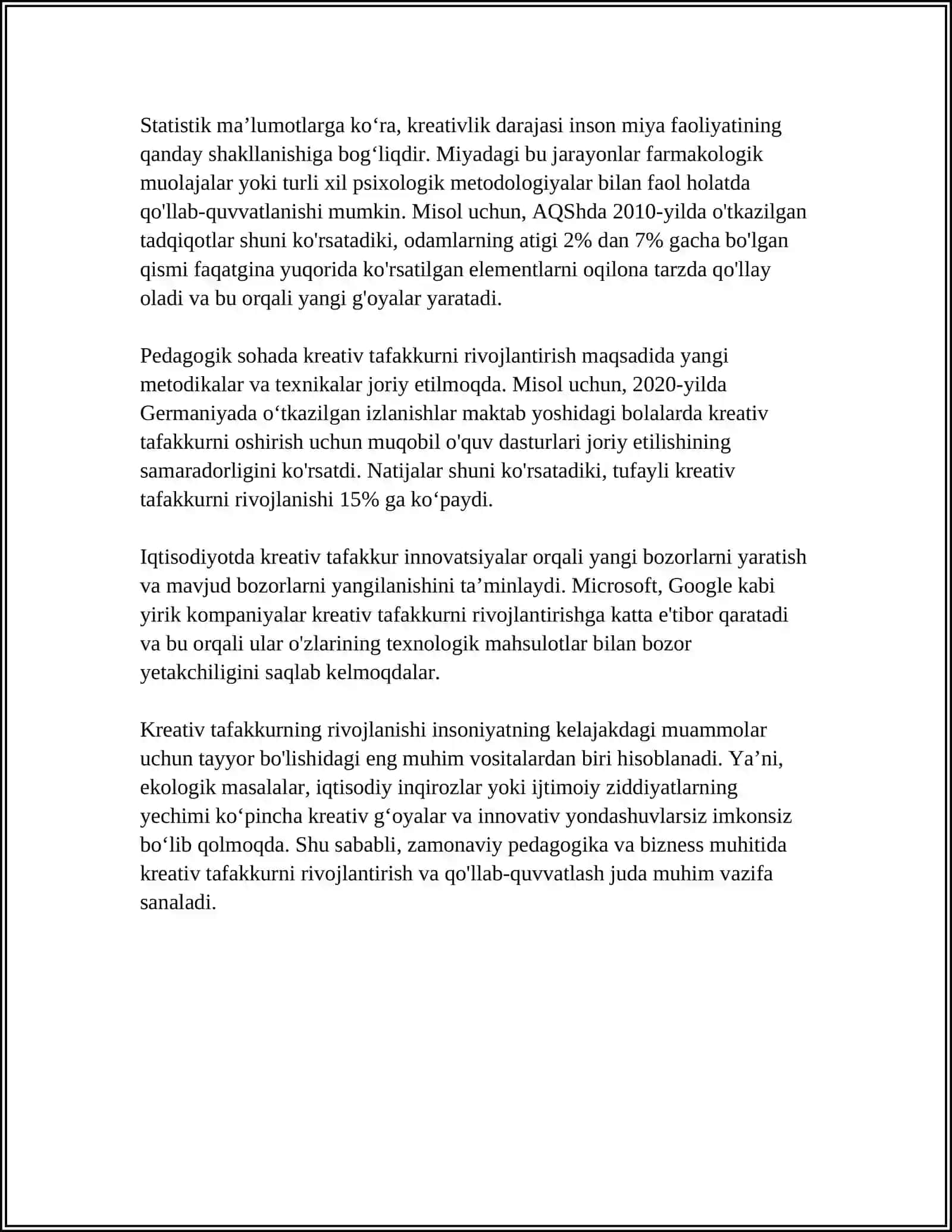 KREATIV FIKIRLASH VA UNI RAVOJLANTIRISH USULLARI 4