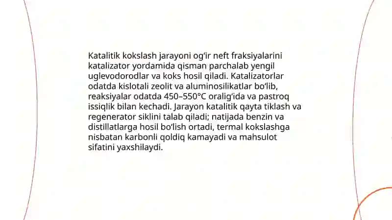 Termik (pirolitik) kokslash jarayoni 4