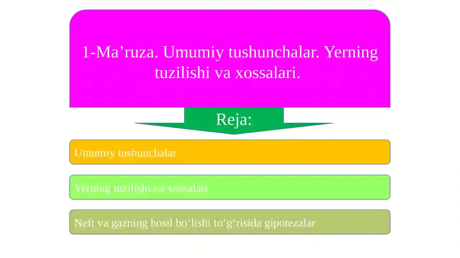 Foydali qazilma konlari geologiyasi, qidiruv va razvedkasi ta’lim yo‘nalishi 4