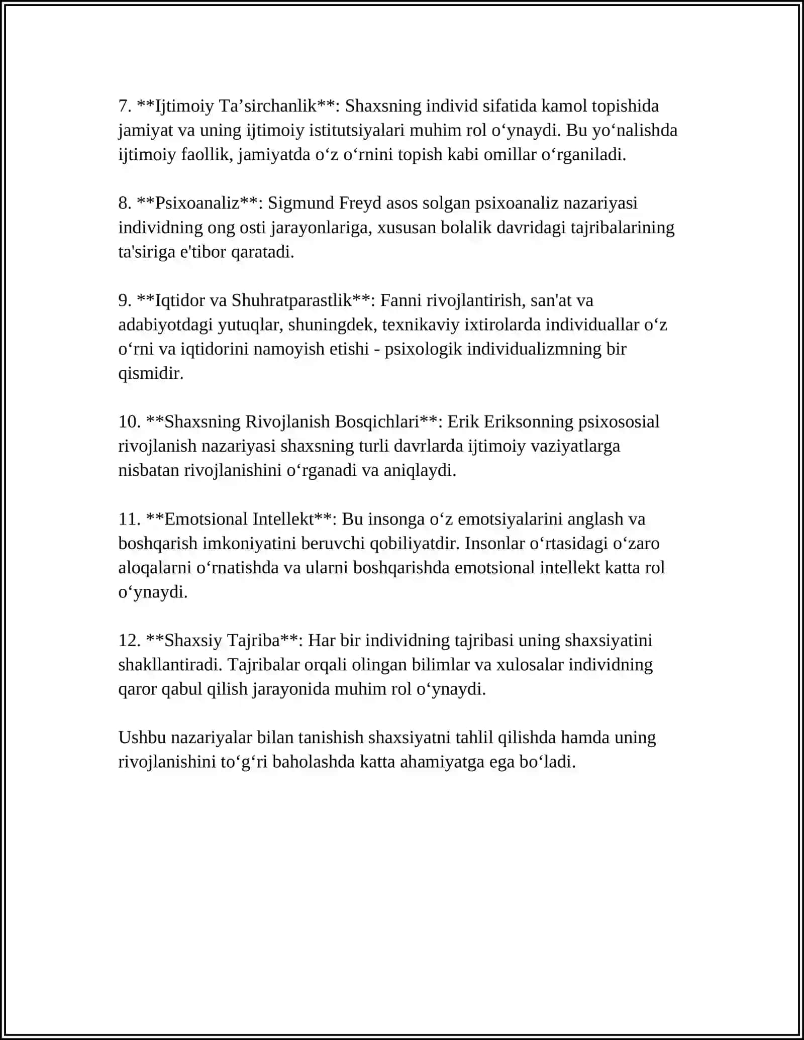 INSON INDIVIDUALLIGINING TURLI PSIXOLOGIK MAKTABLARDA ÓRGANISH 4