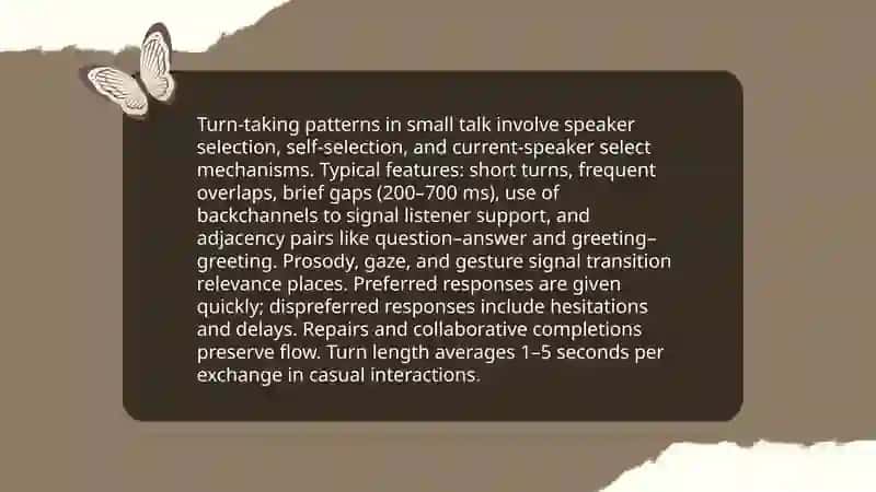 Analyzing small talks 4