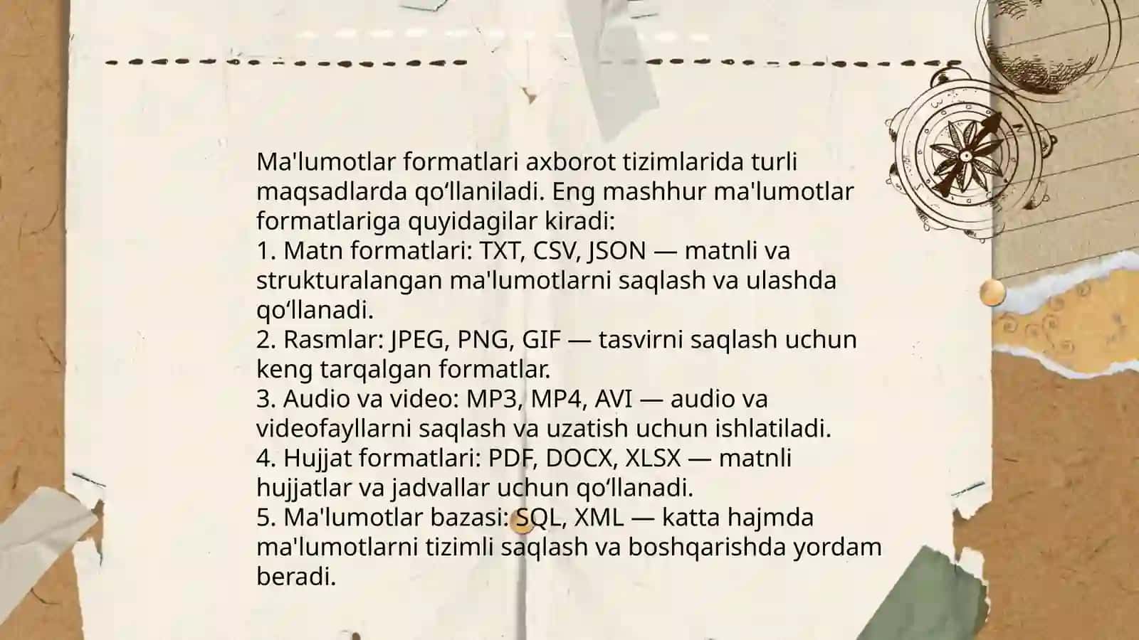 Axborot texnologiyalarining asosiy tushunchalari 4