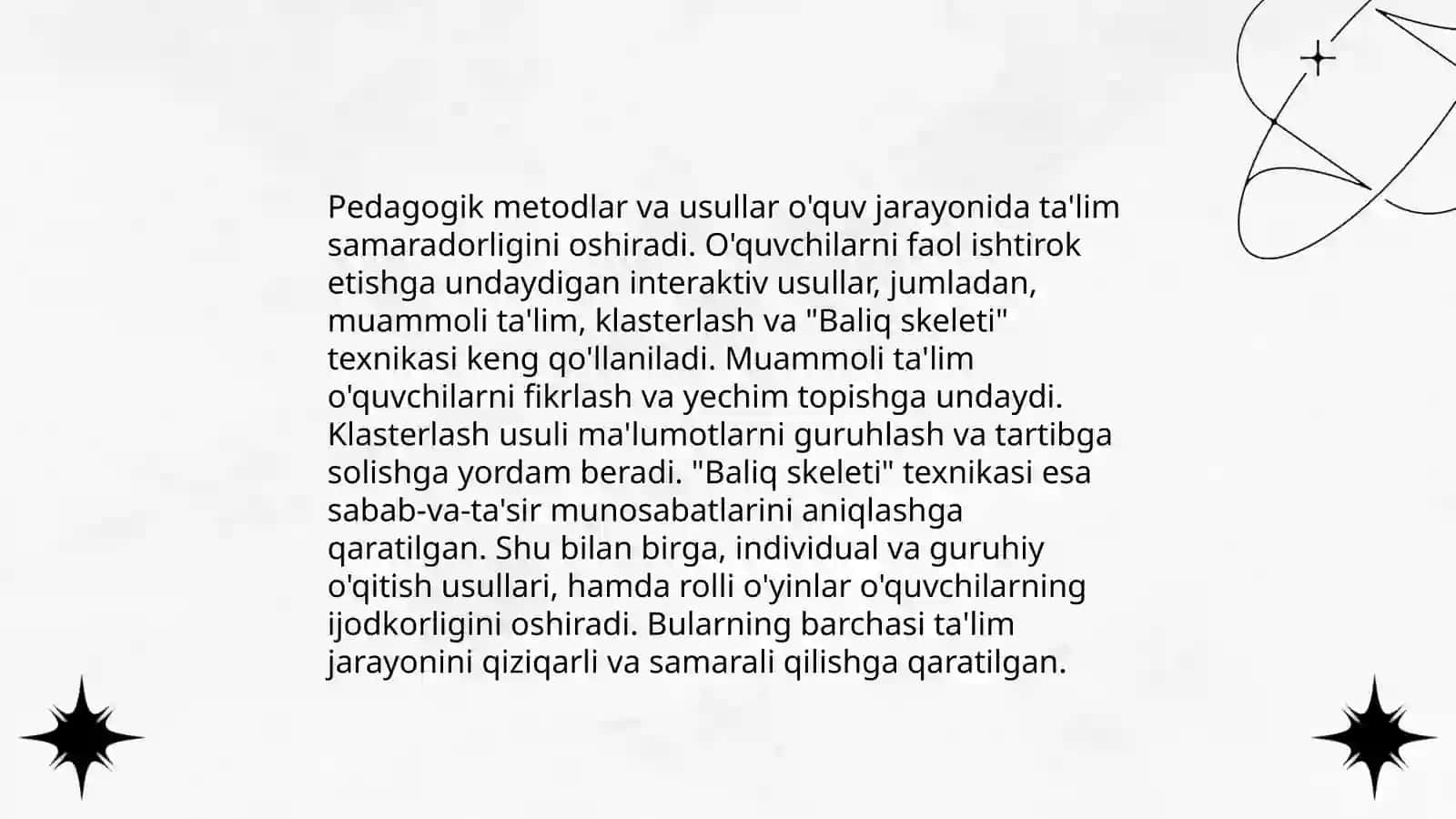 Pedagog faoliyati tarbiyaning turlari va ulardan foydalanish 4