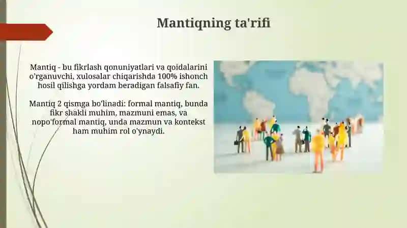 Mantiqning mahaliy aholiga tasiri 4