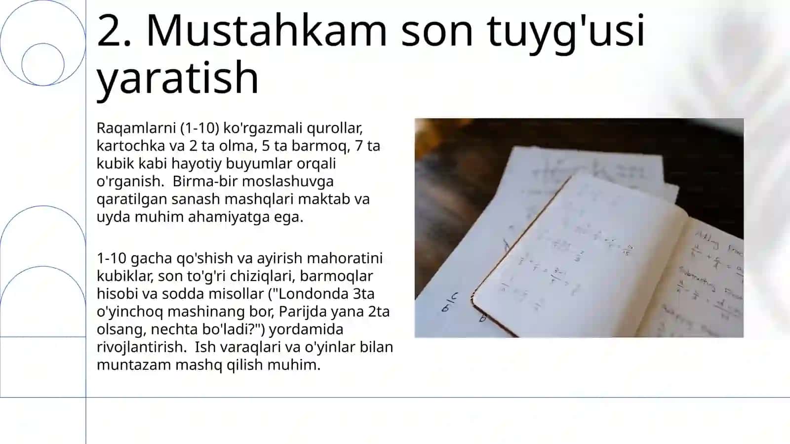 1 dan 10 gacha boʻlgan sonlar 4
