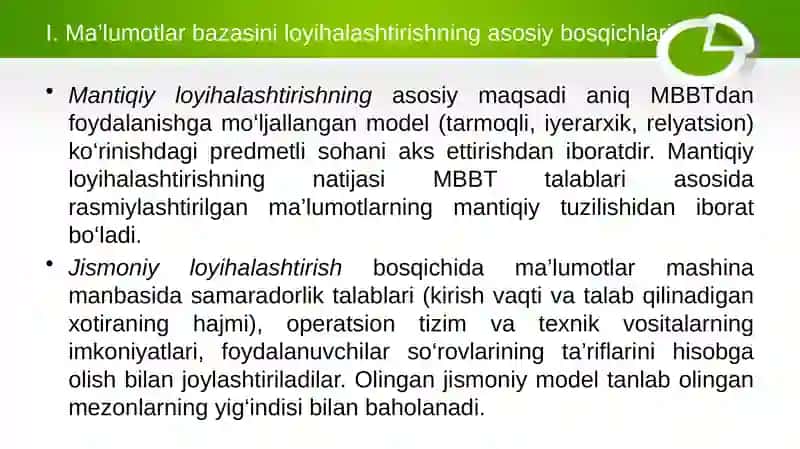 AXBOROT BAZASINI LOYIHALASHTIRISH 4