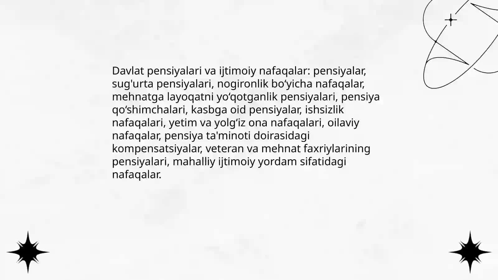 Jismoniy shaxslardan olinadigan daromad solig'i bo'yicha taqdim etiladigan imtiyozlar ro'yxati 4