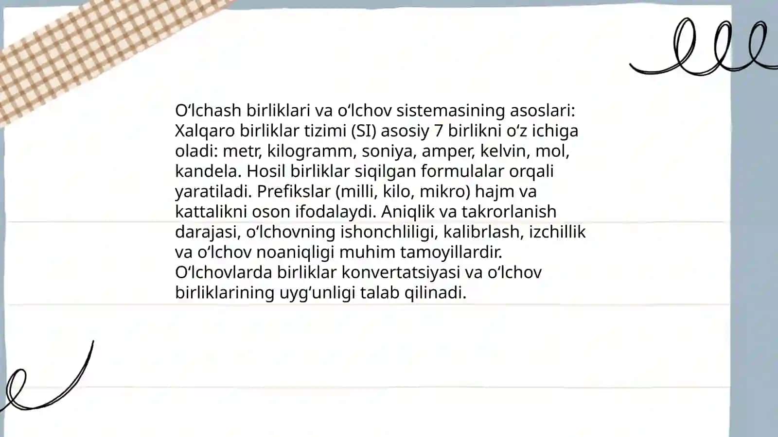 Oʻlchash vositalari va usullari 4