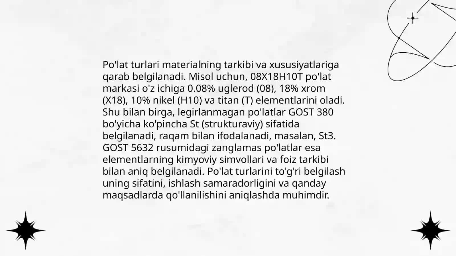 Materiallar va ularning chizmada belgilanishi 4