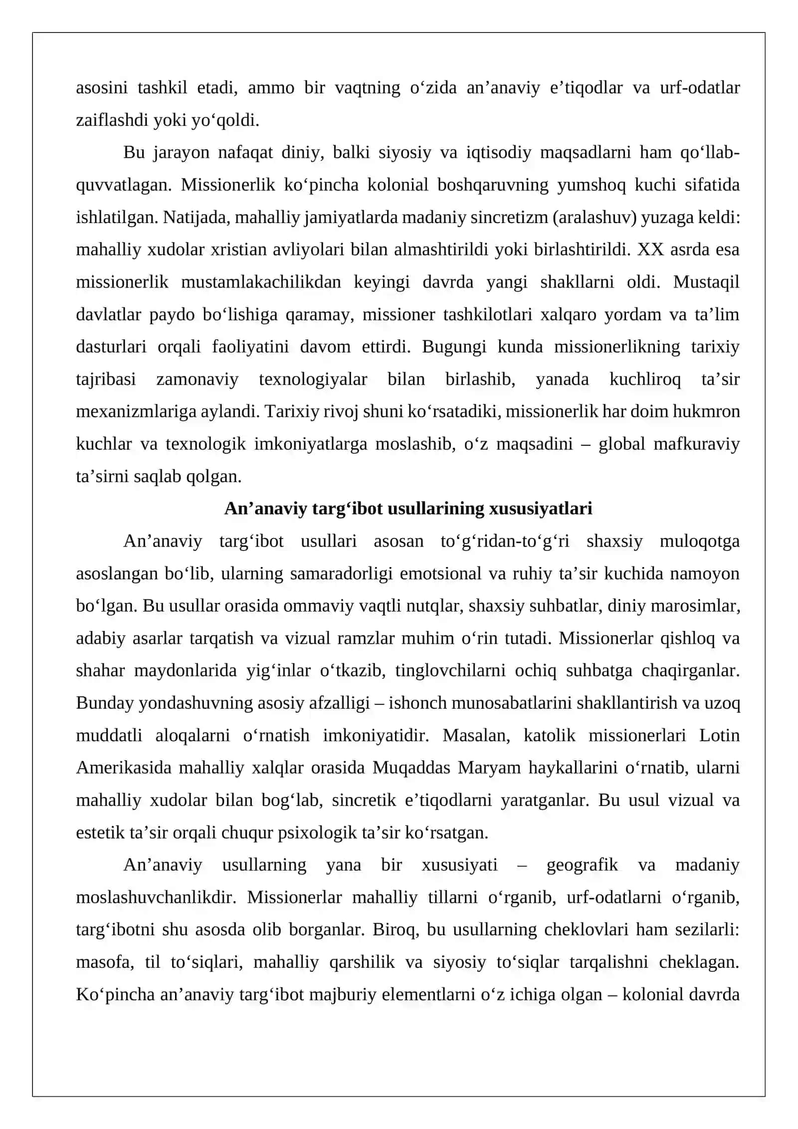 Missionerlik targ`botida uslub va vositalarning zamonaviylashuvi: kiber makonda mafkuraviy tahdidlar 4