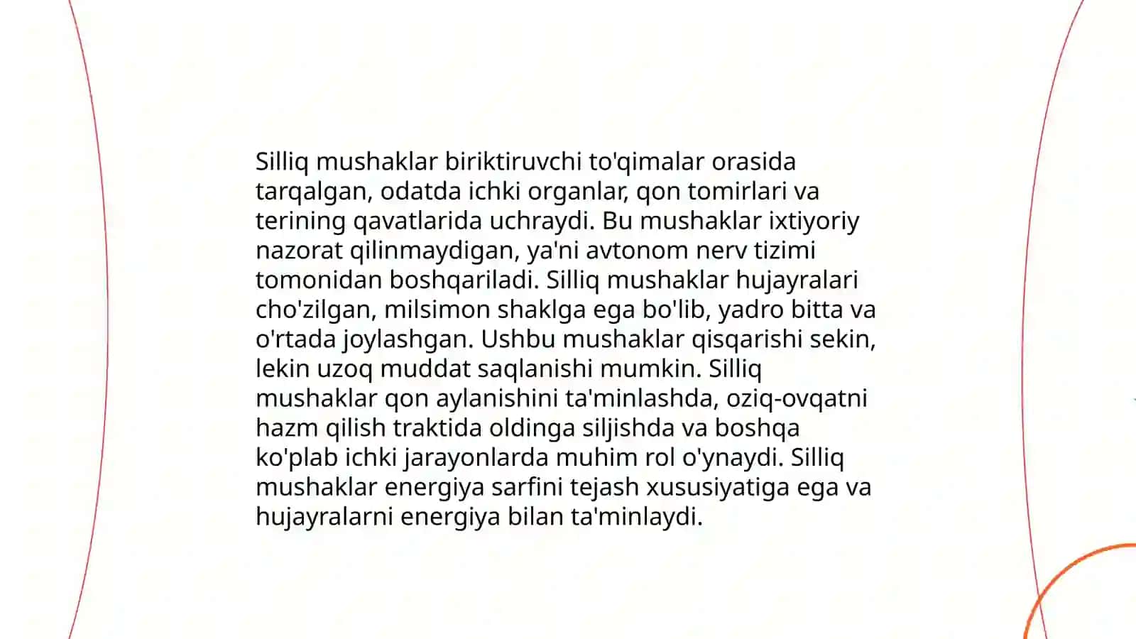 Silliq va ko'ndalang-targ'il mushaklari fiziologik farqlari 4