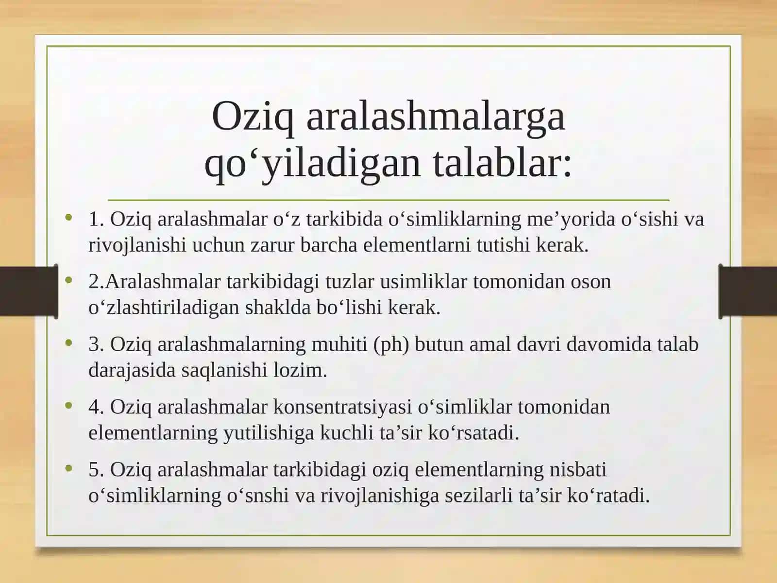 Oziq aralashmalar turlari 4