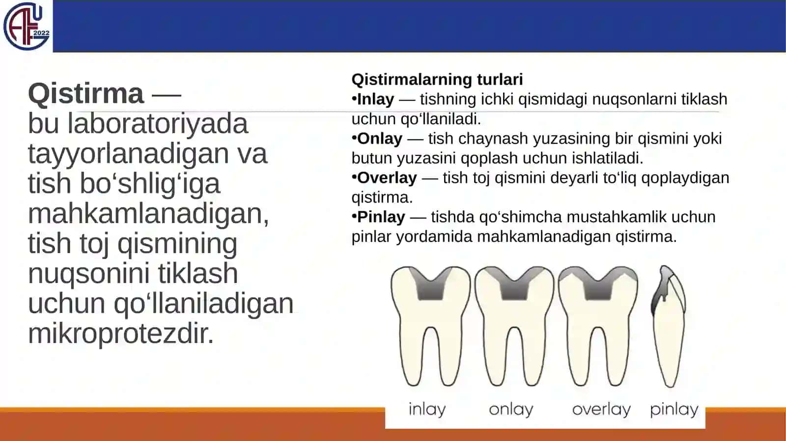 Tishlarning anatomik shaklini tiklaydigan protez turlari 4
