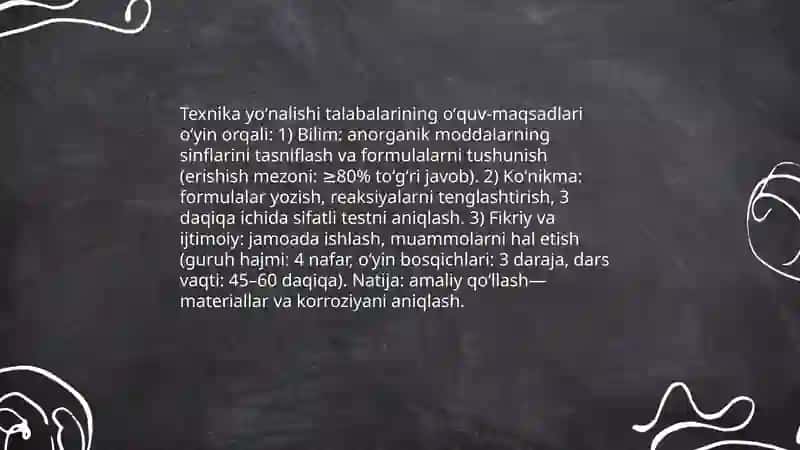 ANORGANIK MODDALARNING SINFLARI 4
