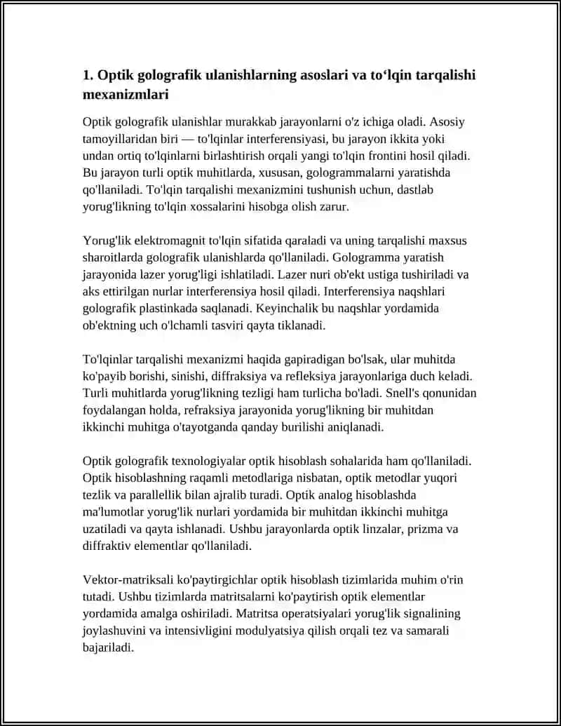 OPTIK VA GOLOGRAFIK ULANISHLAR 4