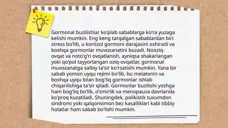 Ayollardagi Garmonal buzilishlar 4