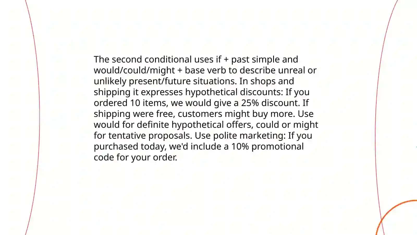 Second Condational in shops and shipping 4