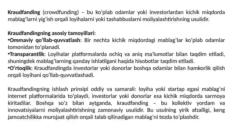 Kraudfanding (crowdfunding) 4
