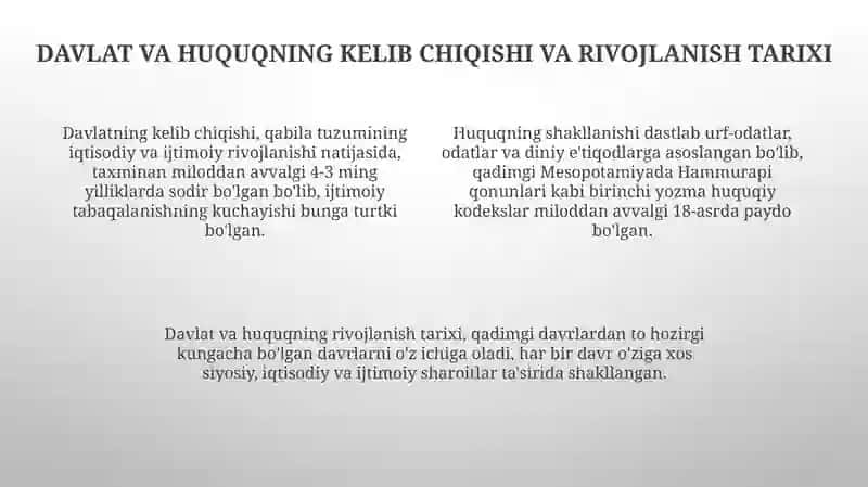Davlat va huquq nazariyasi va tarixi 4