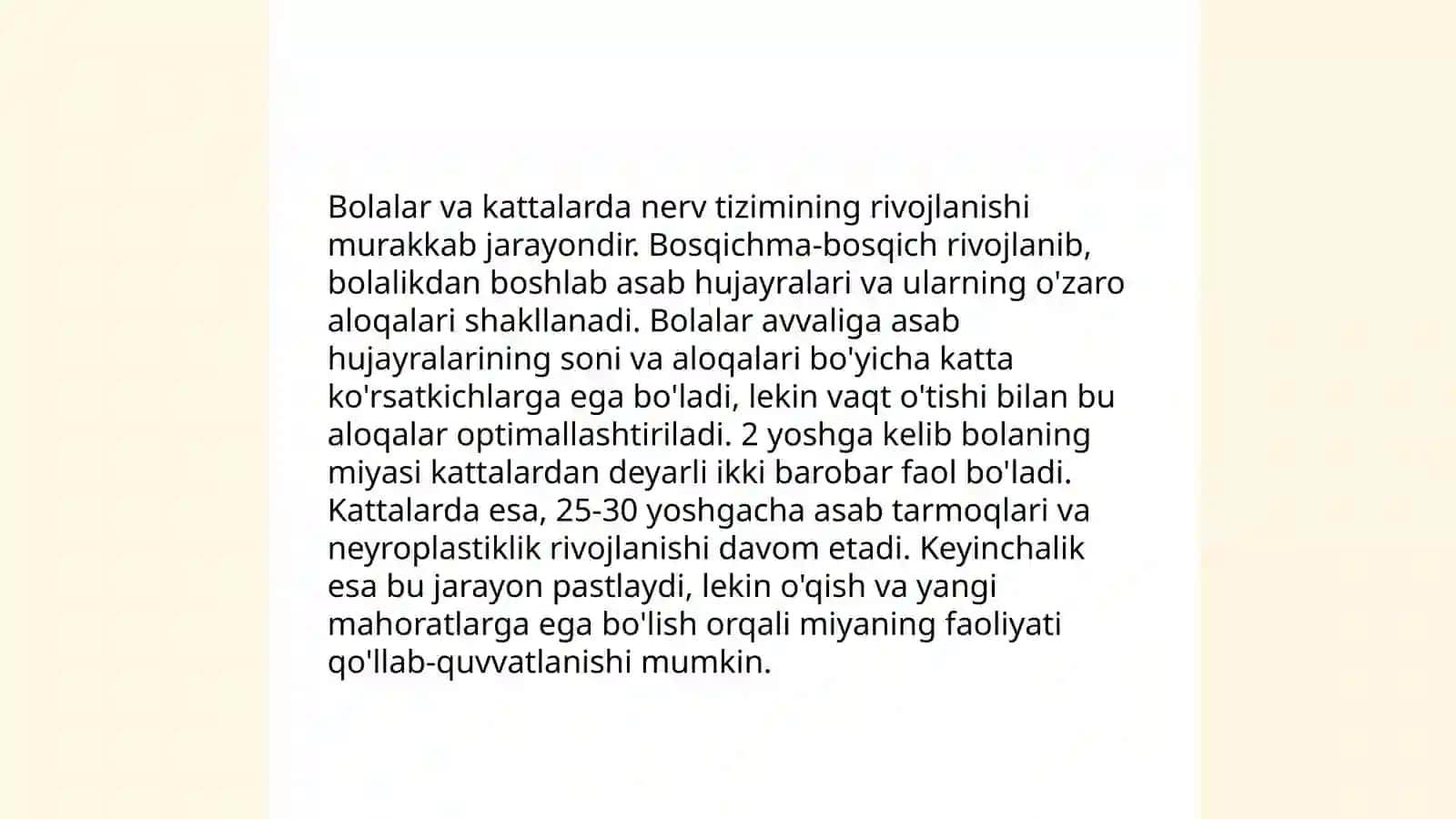 Nerv tizimining yoshga oid umumiy fiziologiyasi va gigiyenasi 4