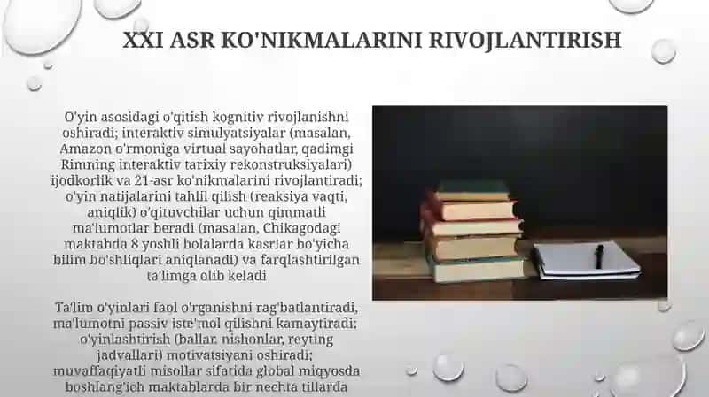 O'quv o'yinlari va o'quv dasturi 4