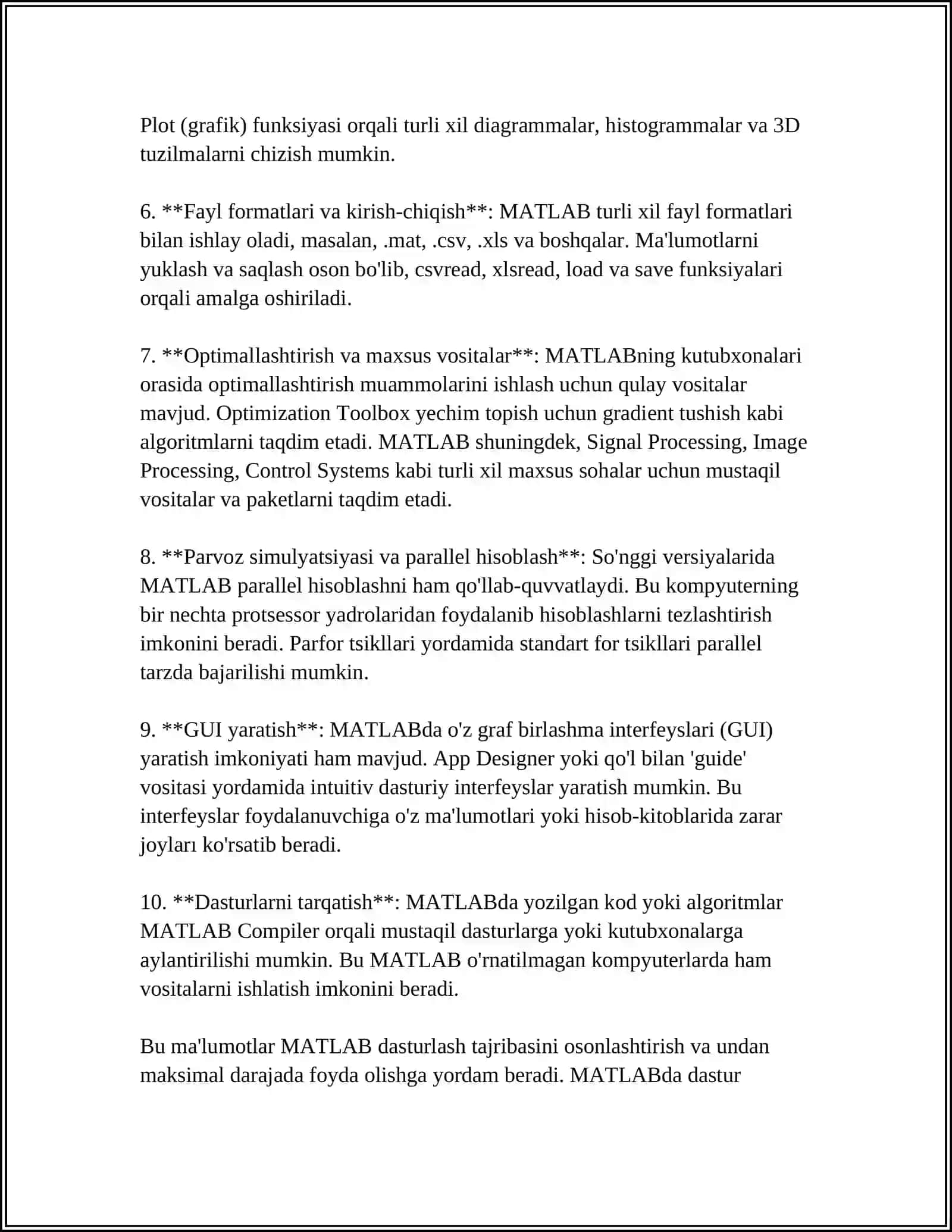 MATLAB-FAYLDAGI SÕZLARNI TESKARI TARTIBDA ÕQUVCHI DASTURNI YOZING 4