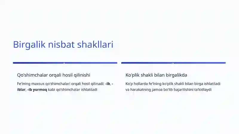 Birgalik nisbat 4