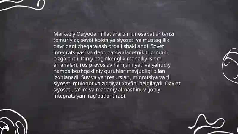 Oʻzbekistonda dinlararo bagʻrikenglik millatlararo munosabatlar va bagʻrikengligining shakllanishi 4