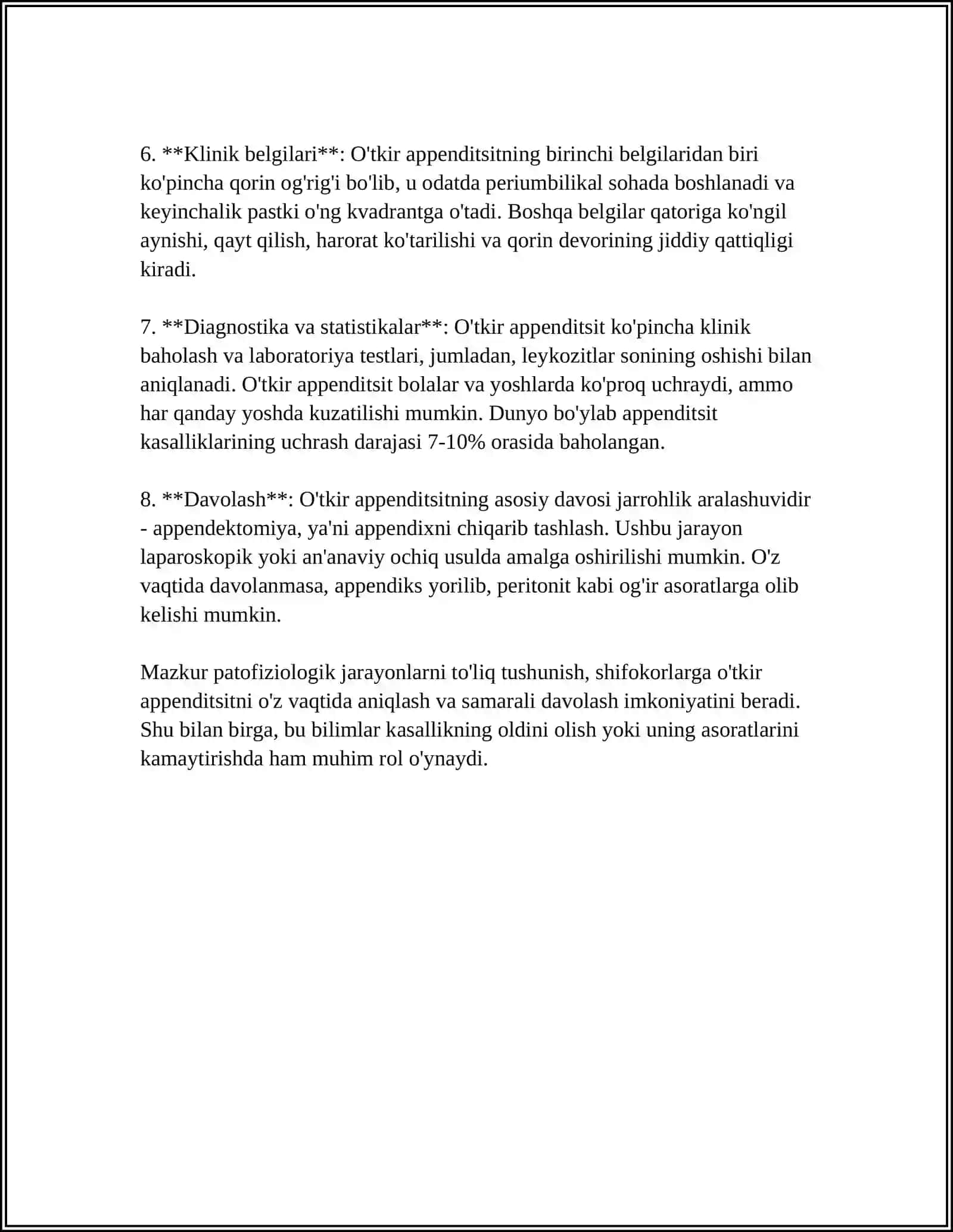 O'tkir Appenditsitning Atipik Kechishi 4