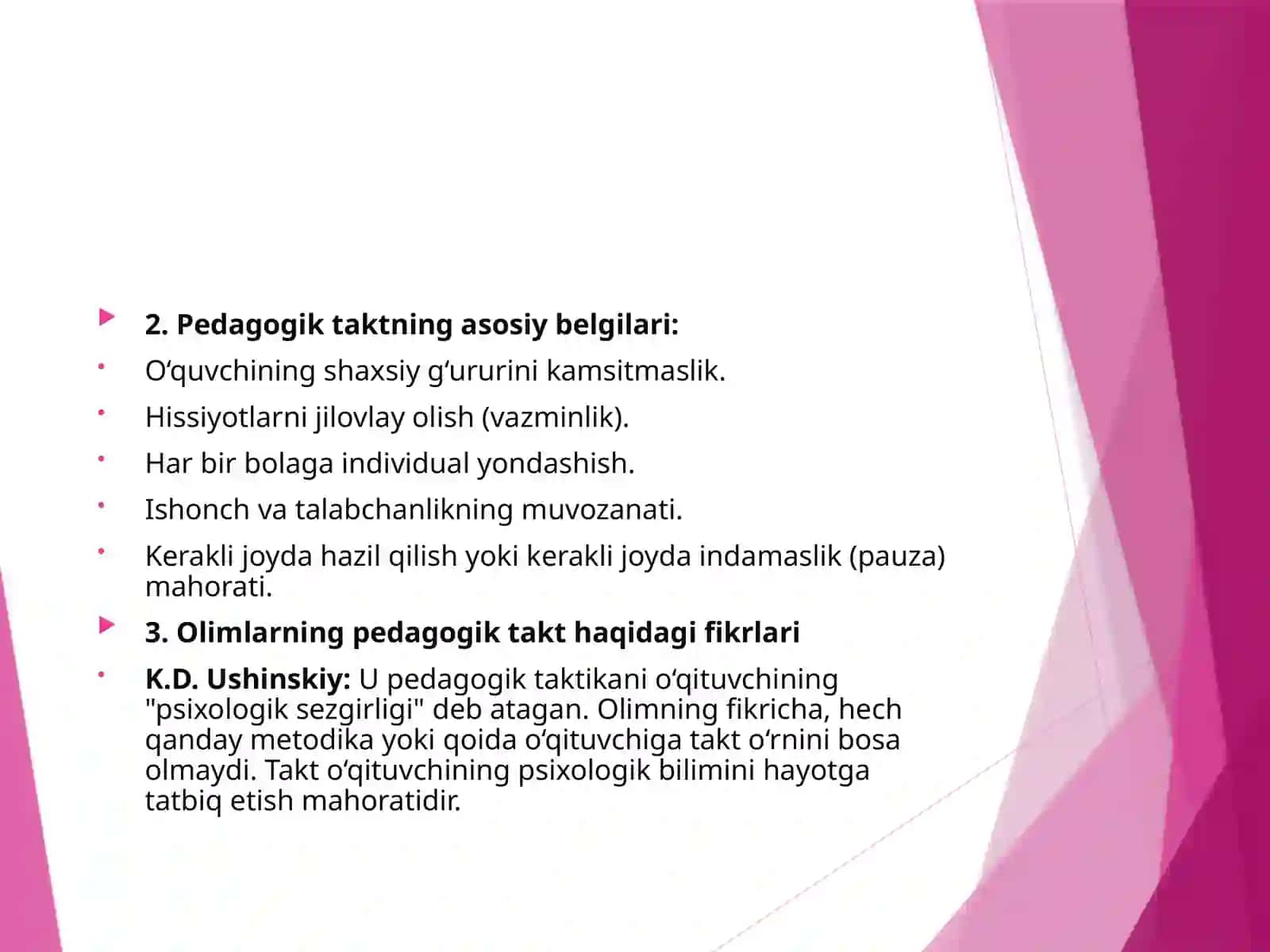 Pedagogik takt — o‘qituvchi mahoratining axloqiy o‘lchovi 4