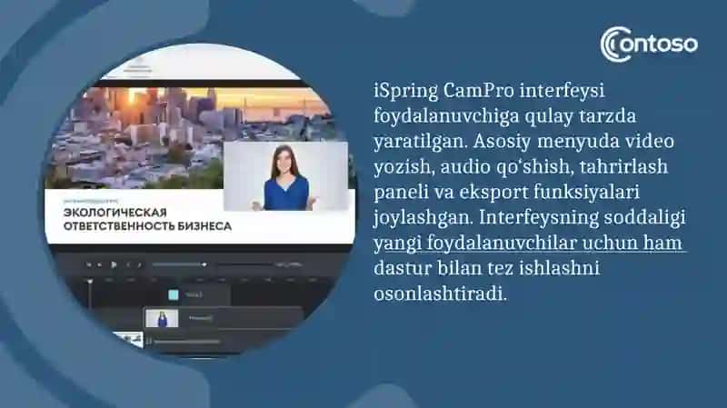 Ispring CamPro dasturlari va ularning imkoniyatlari 4