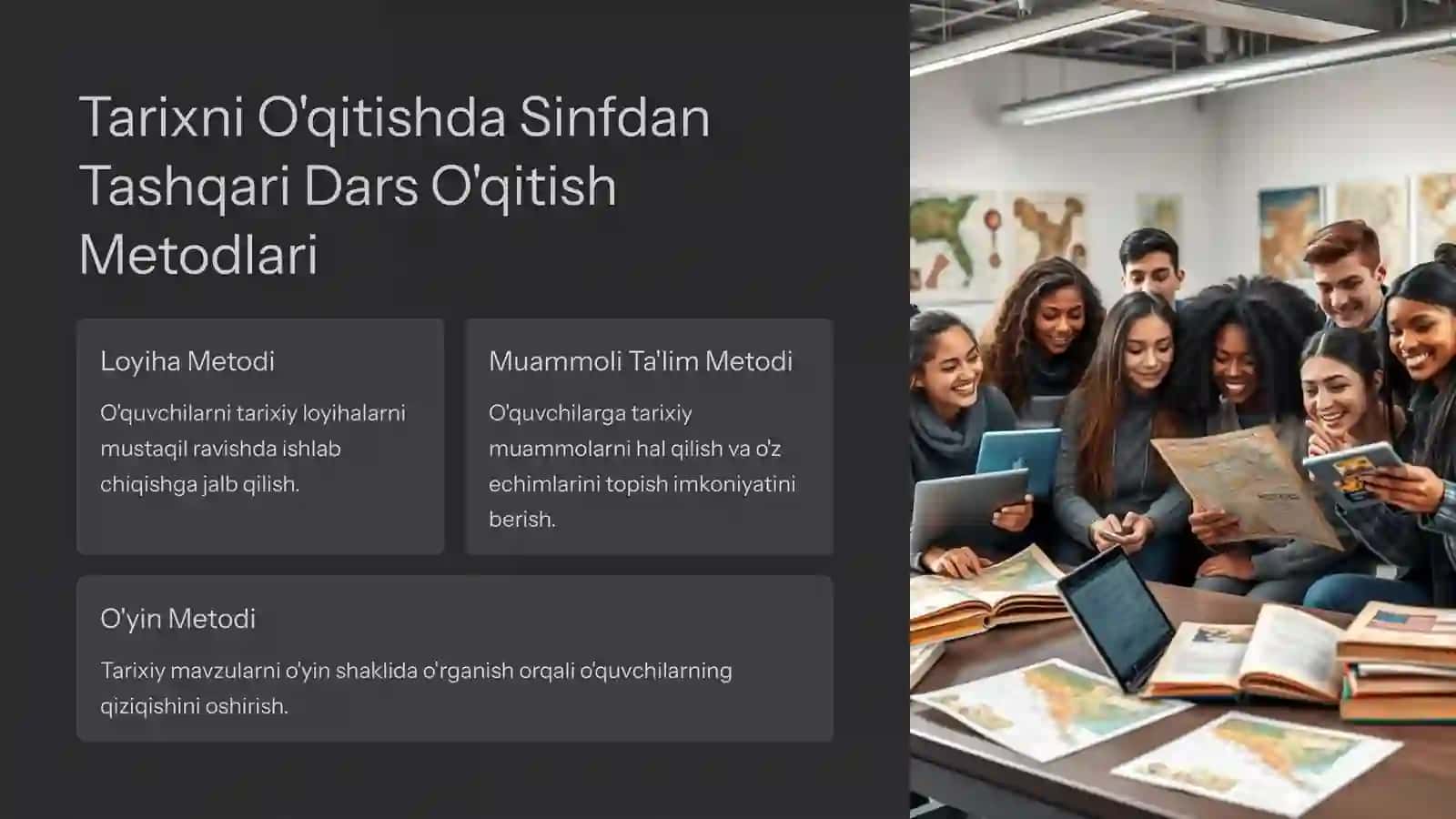 Tarixni O'qitishda Sinfdan Tashqari Dars O'qitish 4