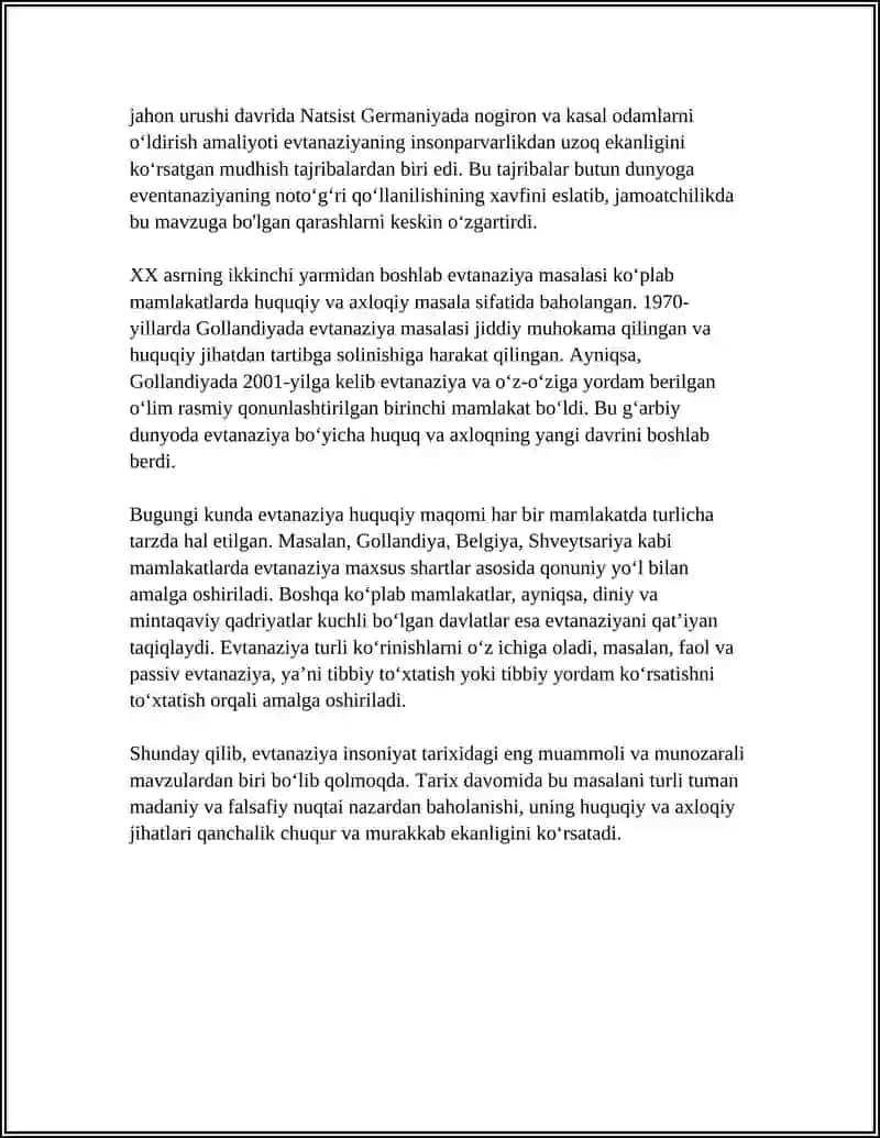EVTANAZIYA TARIXI VA UNING TURLARI 4