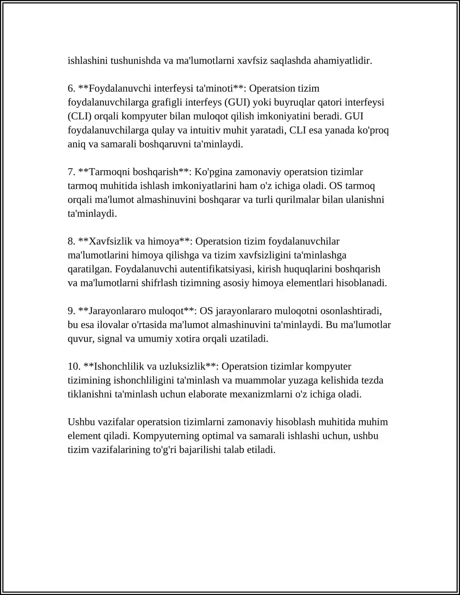 Operatsion tizimlarda hisoblash jarayoni 4