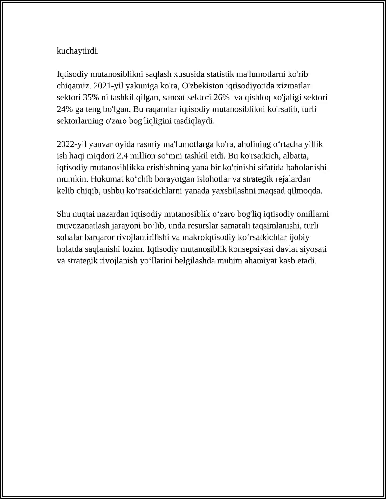 IQTISODIY MUTANOSIBLIK VA MUVOZANATLIKLARNING MOHIYATI 4