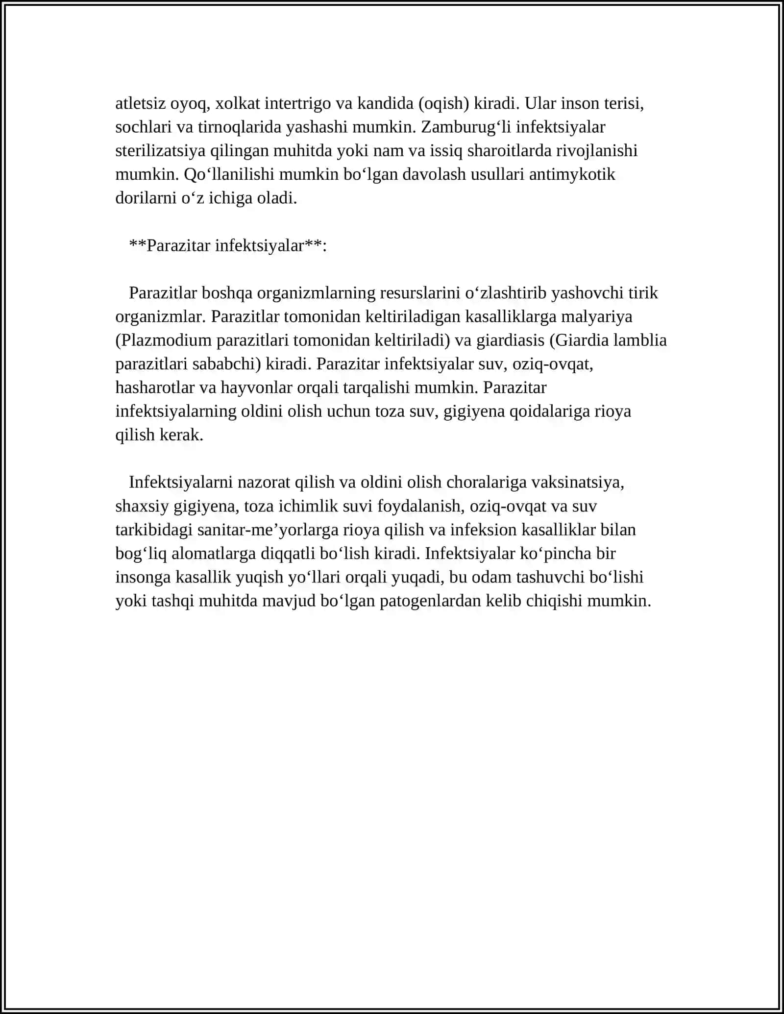 INFEKSIYA, INFEKSIYA YUQISH YULLARI VA OLDINI OLISH 4