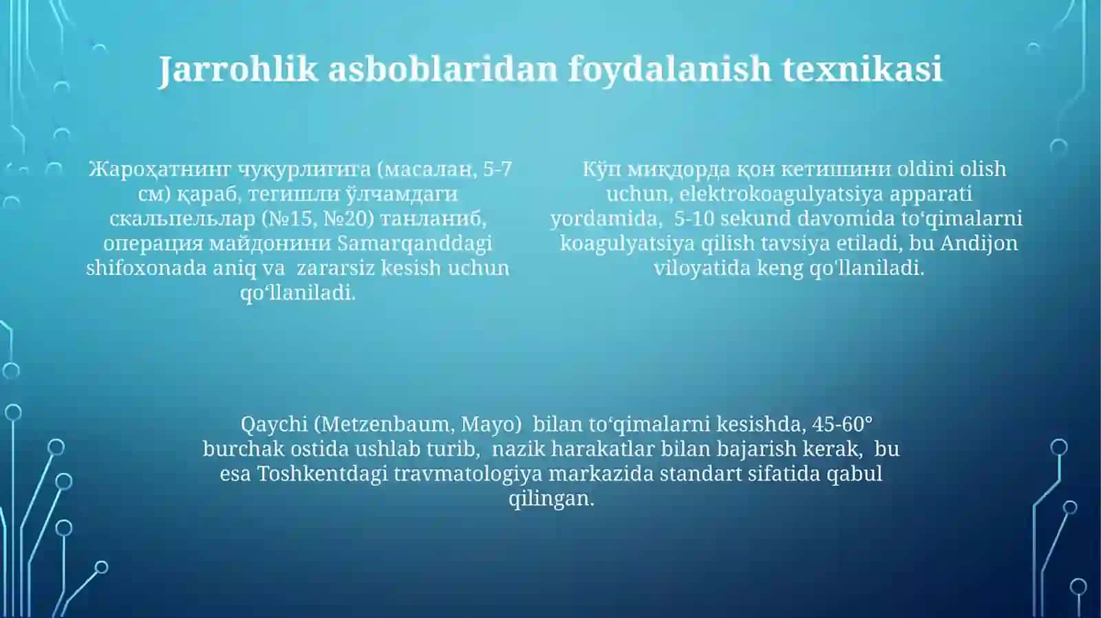 Jarrohlikda ishlatiladigan asboblar 4