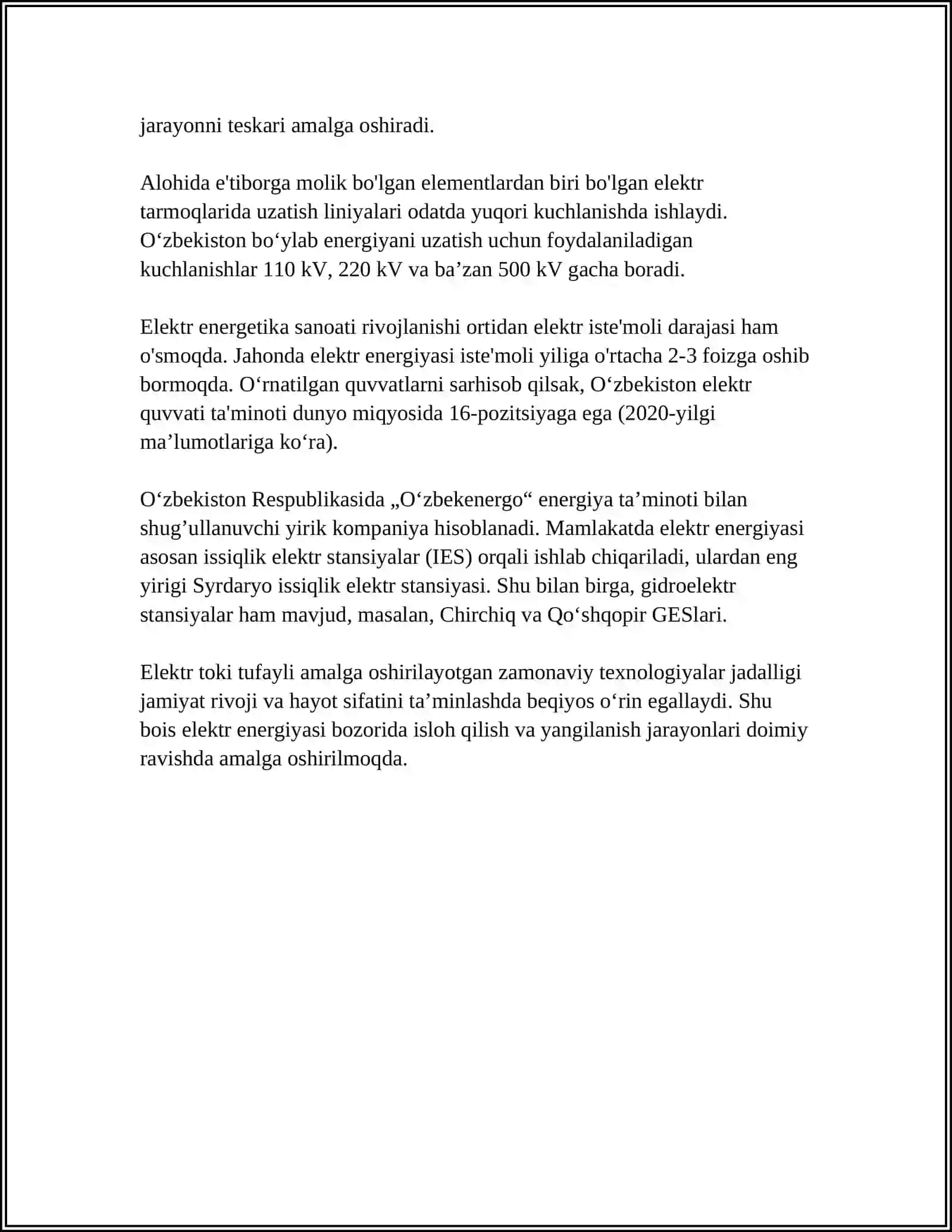 ELEKTR TOKI VA UNING AHAMIYATI 4
