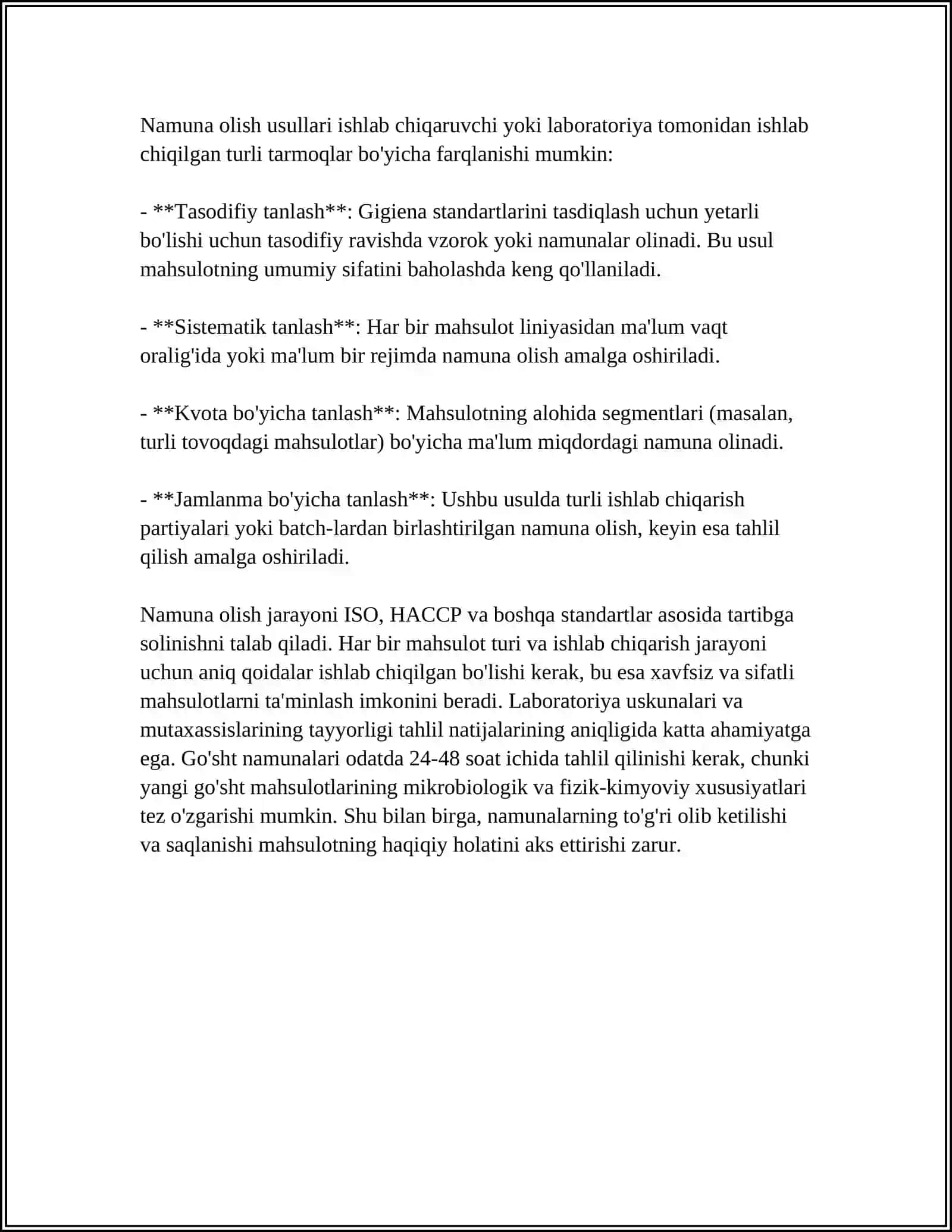 GO'SHT MAHSULOTLARINI KIMYOVIY TAHLIL QILISH 4