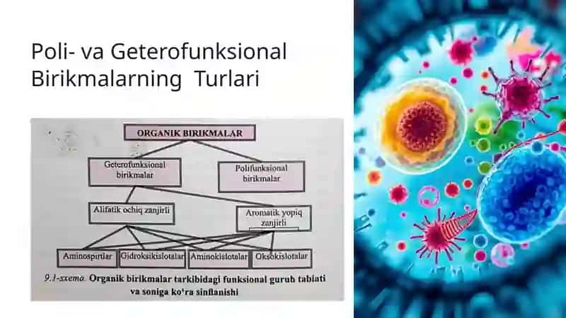 Poli- va Geterofunksional Birikmalar: Metabolitlar va Dorivor Moddalar 4