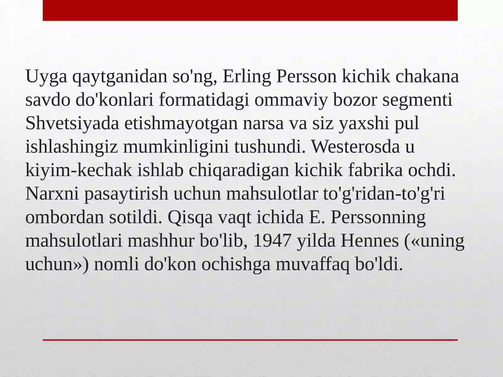 H&M (Hennes&Mauritz) 4