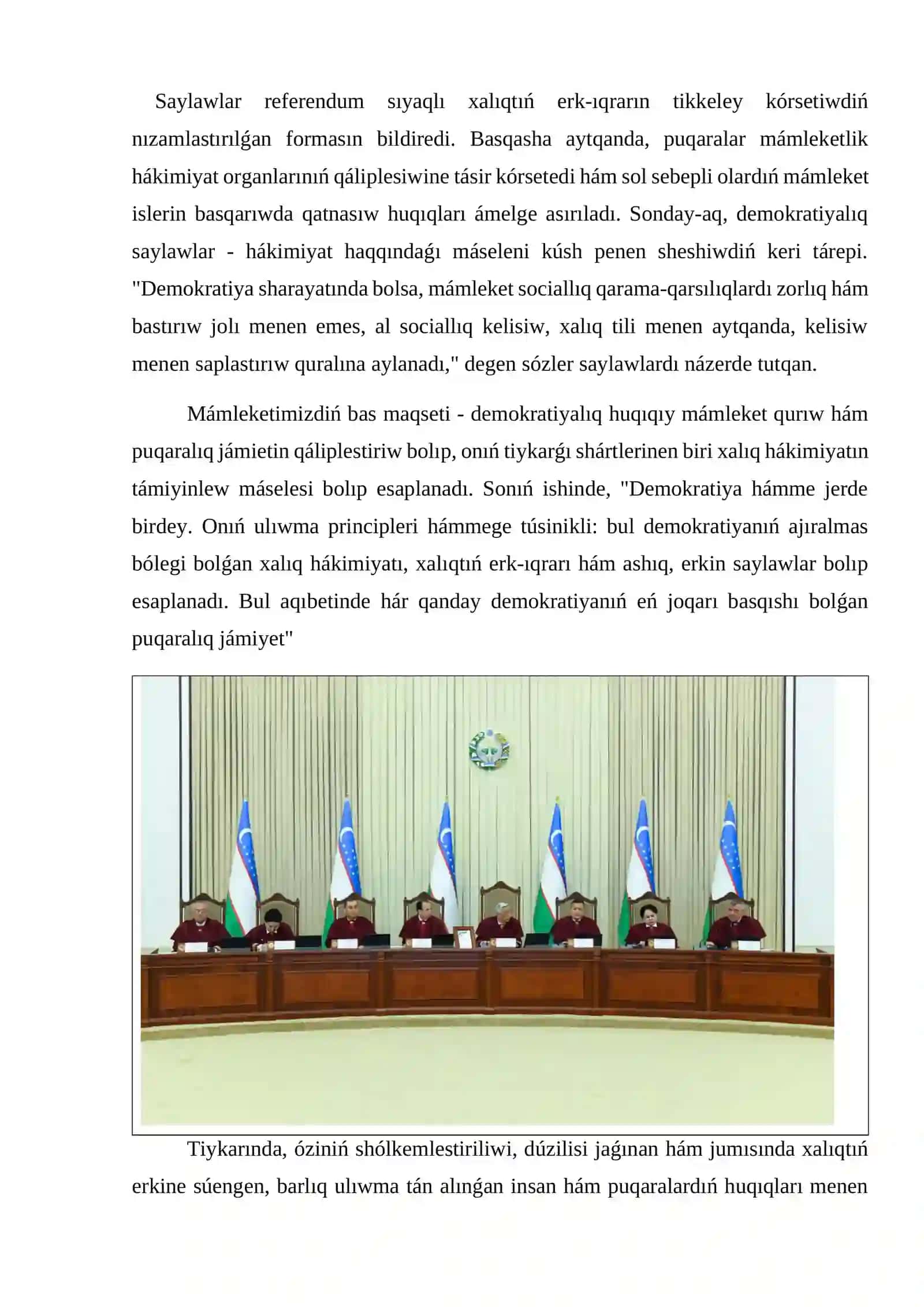 Ózbekistan Respublikasında saylaw sisteması 4